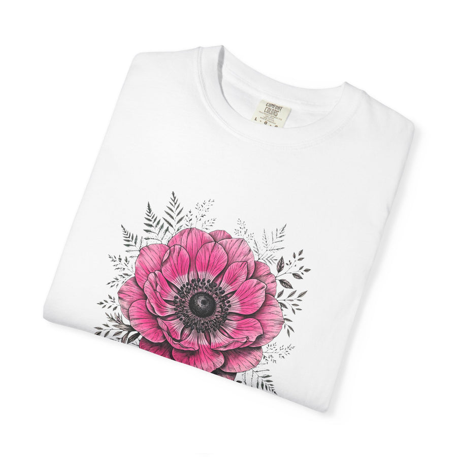 Floral Anemone-Botanical Graphic T-Shirt | PrintExplore
