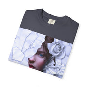 Surreal Portrait T-Shirt with Roses | Artistic Graphic Tee