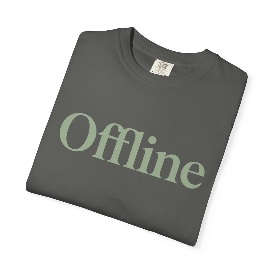 Offline T-Shirt — Casual Graphic Tee for Relaxing, Digital Detox & Weekend Wear
