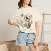 Rooted & Rising Floral T-Shirt — Botanical Inspirational Tee