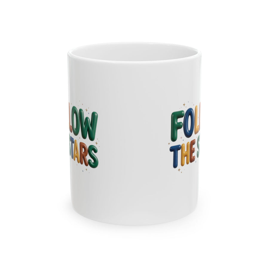 Follow the Stars - Ceramic Mug, 11oz - PRINT EXPLORE