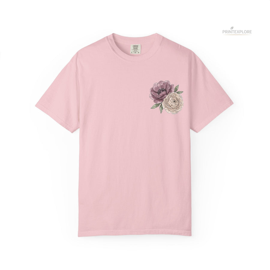 Vintage T-Shirt for Women - Floral Bouquet Graphic - PRINT EXPLORE