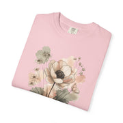 Rooted & Rising Floral T-Shirt — Botanical Inspirational Tee