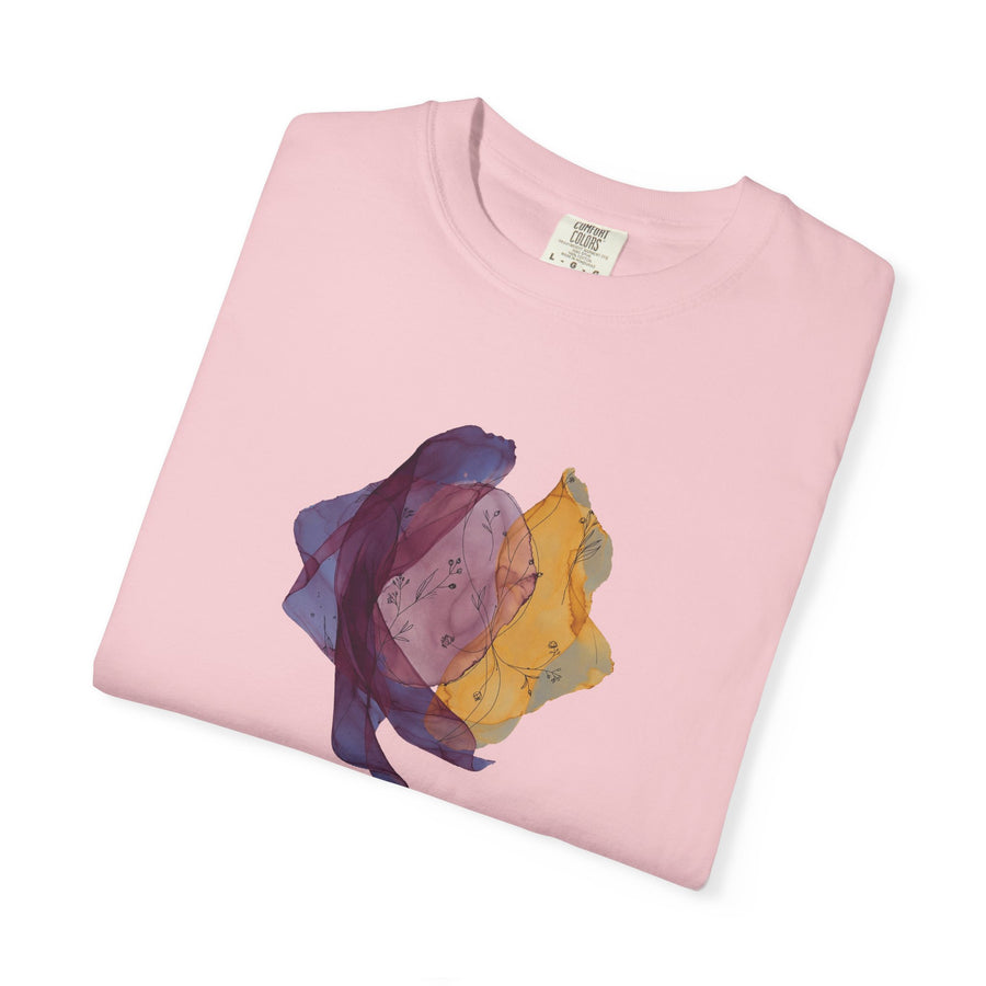 Abstract Floral Art T-Shirt — L'Art de Vivre Chest Print