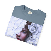 Surreal Portrait T-Shirt with Roses | Artistic Graphic Tee