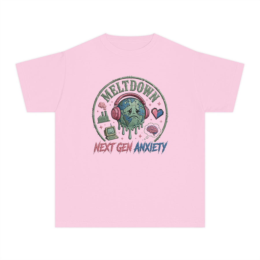 Youth Tee — 'Meltdown Next Gen Anxiety' Graphic Shirt