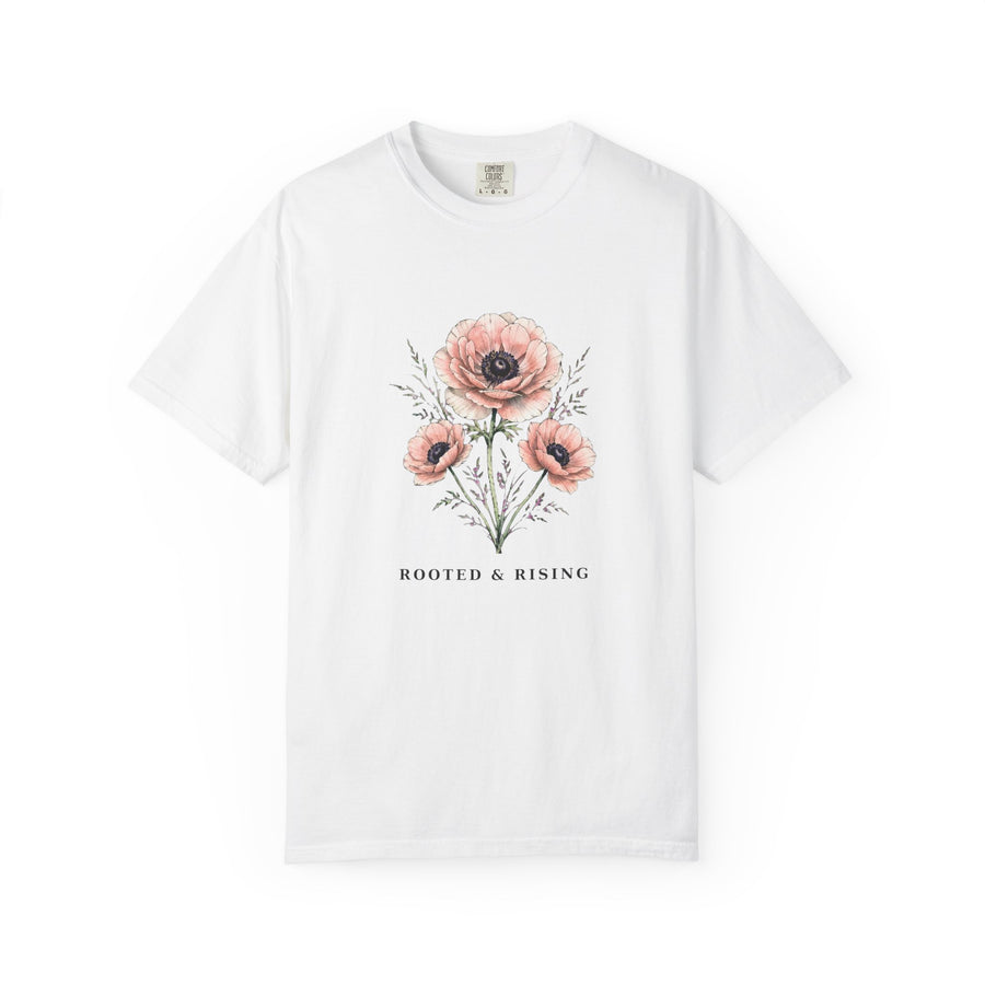 Rooted & Rising Floral T-Shirt|Comfort Colors1717 - PRINT EXPLORE