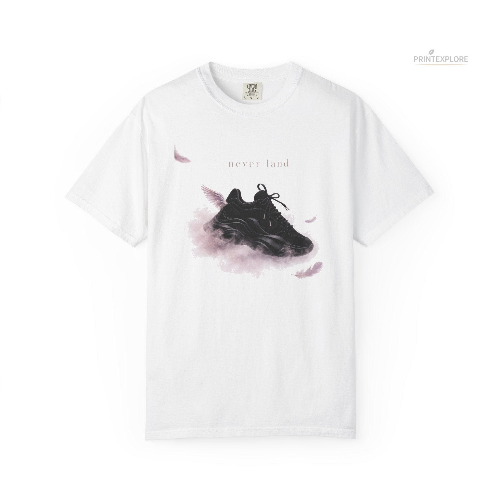 Never Land Graphic Tee — Floating Sneaker Wearable Art - PRINT EXPLORE