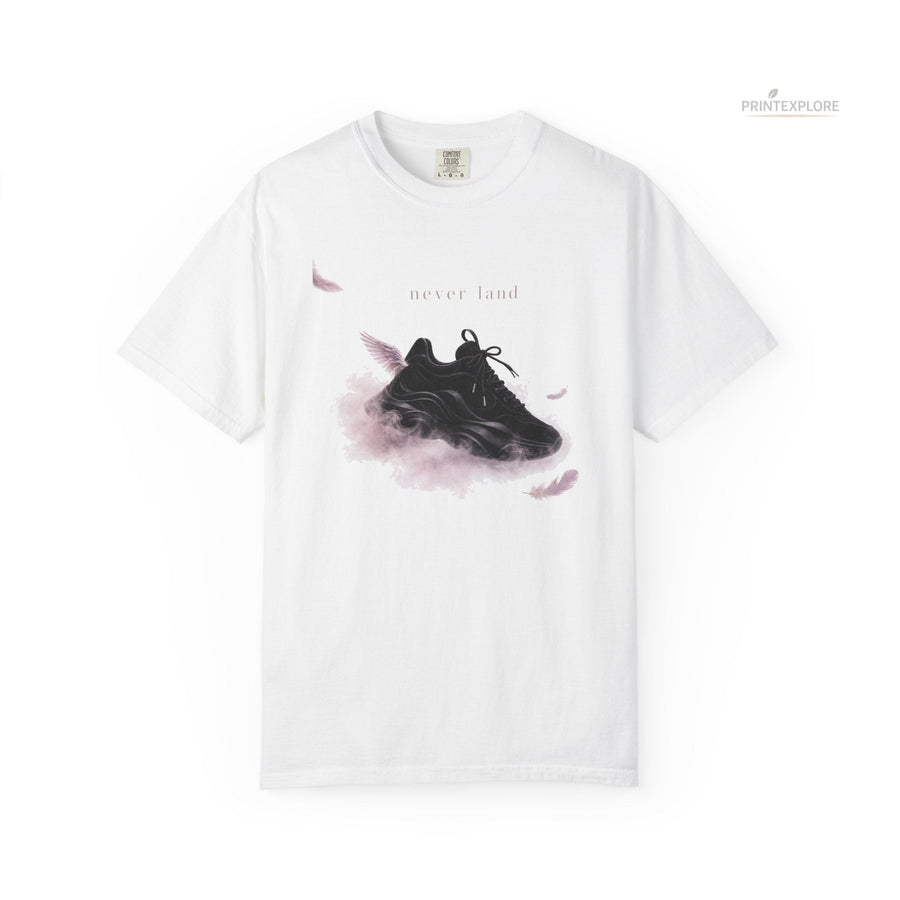 Never Land Graphic Tee — Floating Sneaker Wearable Art - PRINT EXPLORE