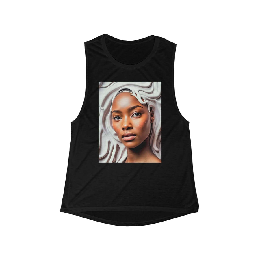 Flowy Muscle Tee woman-black