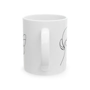 Feminine Line Art Coffee Mug 11oz| RÊVERIE