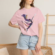 Abstract Color Wave T-Shirt — Ethereal Purple & Teal Art Tee