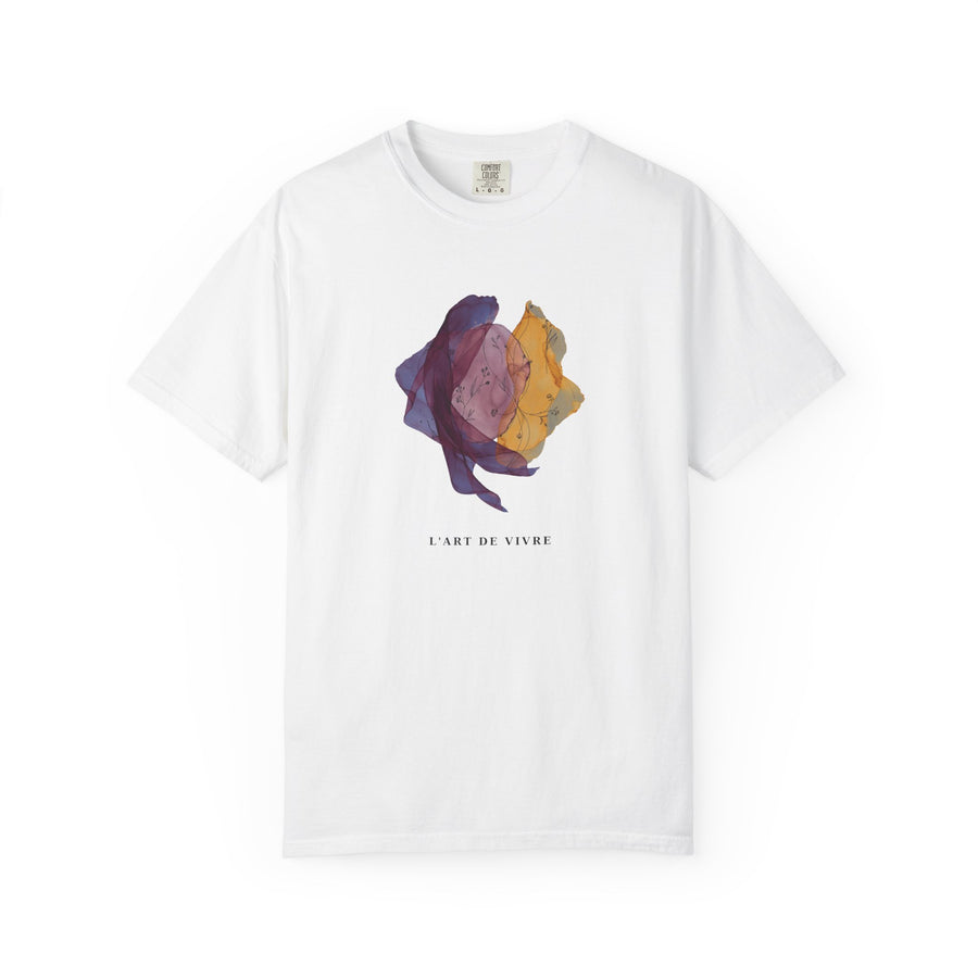 Abstract Floral Art T-Shirt — L'Art de Vivre Chest Print