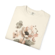 Rooted & Rising Floral T-Shirt — Botanical Inspirational Tee