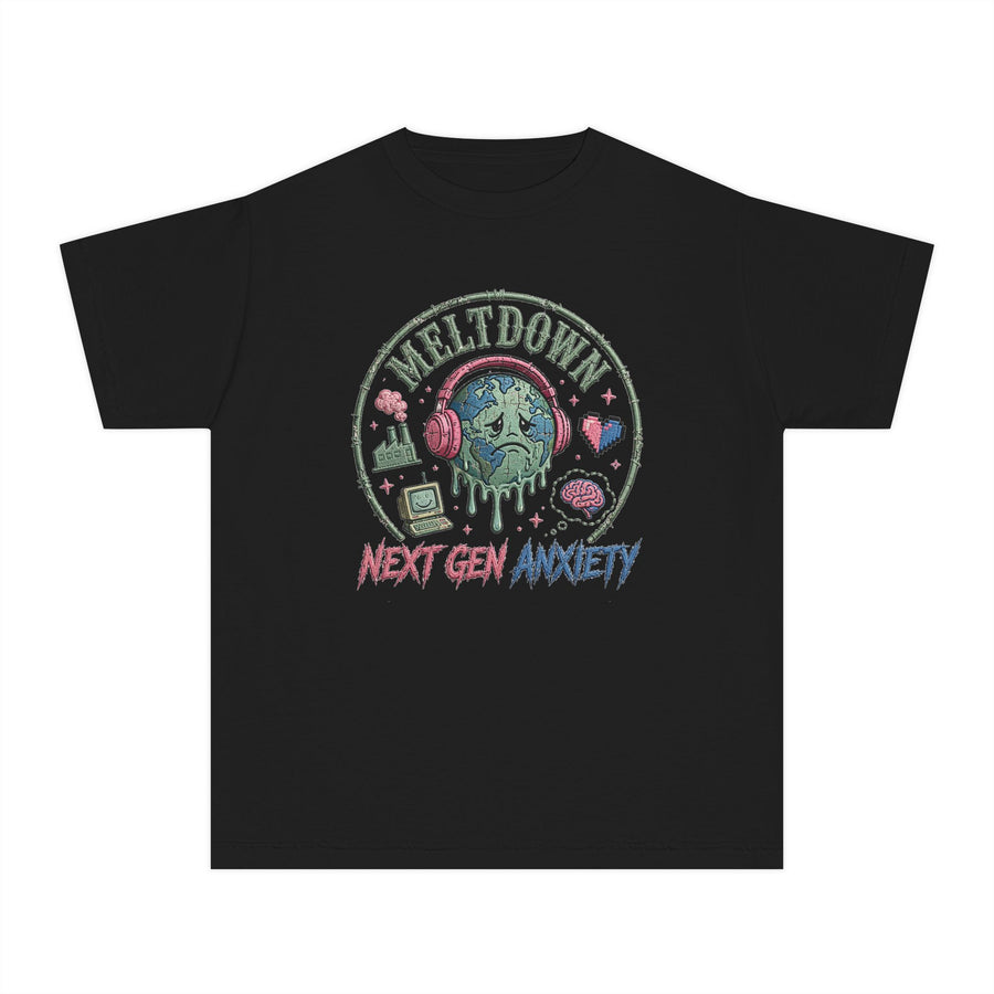 Youth Tee — 'Meltdown Next Gen Anxiety' Graphic Shirt