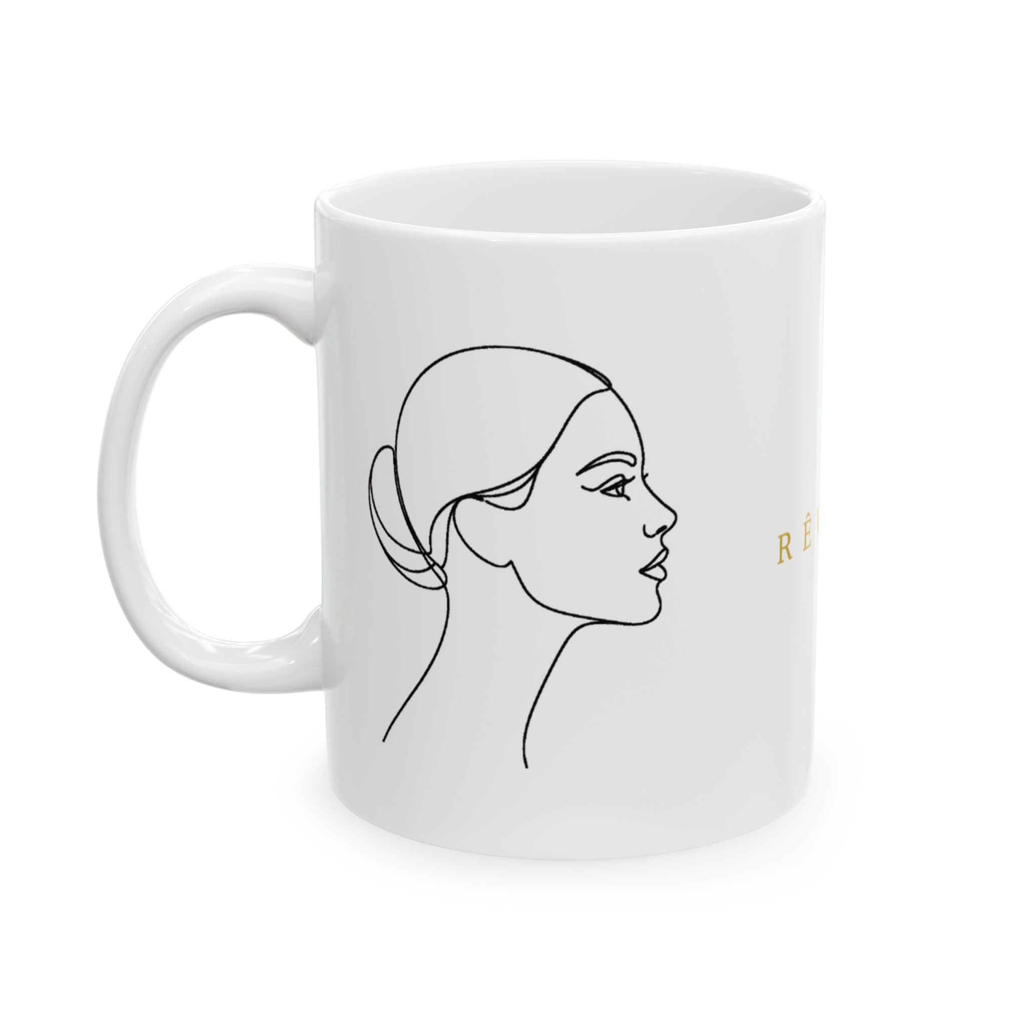 Feminine Line Art Coffee Mug 11oz| RÊVERIE - PRINT EXPLORE