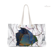 Blue Flowers Weekender Bag - PRINT EXPLORE