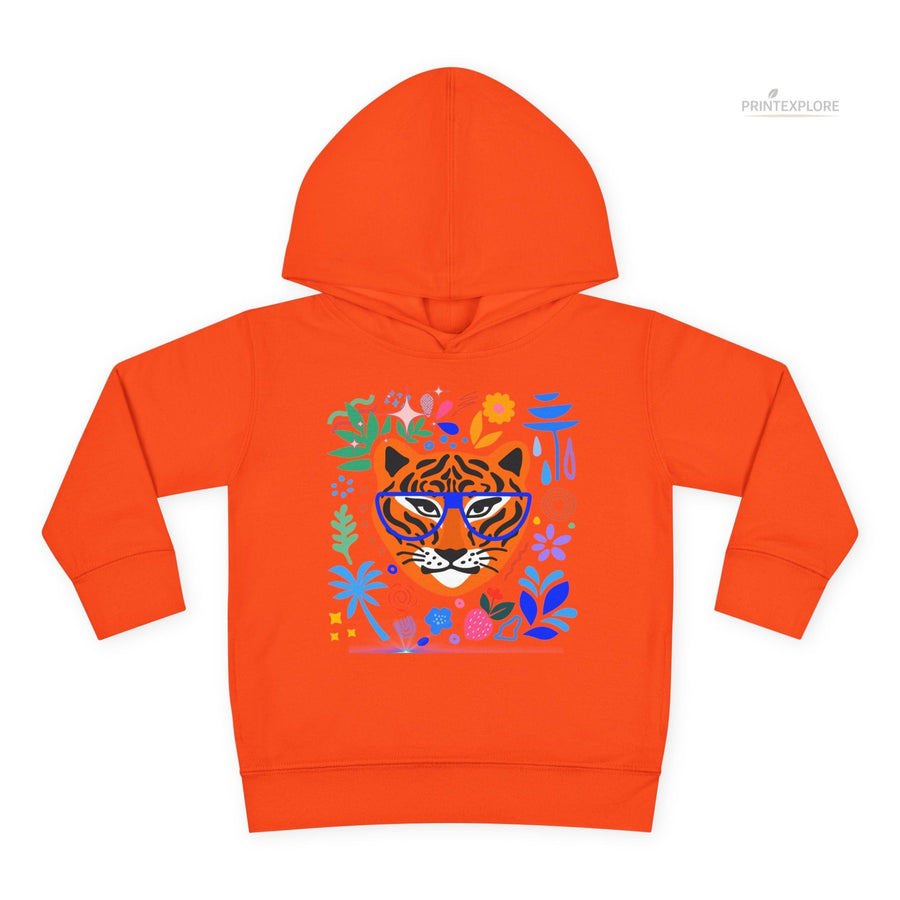 Tiger Toddler Pullover Fleece Hoodie - PRINT EXPLORE