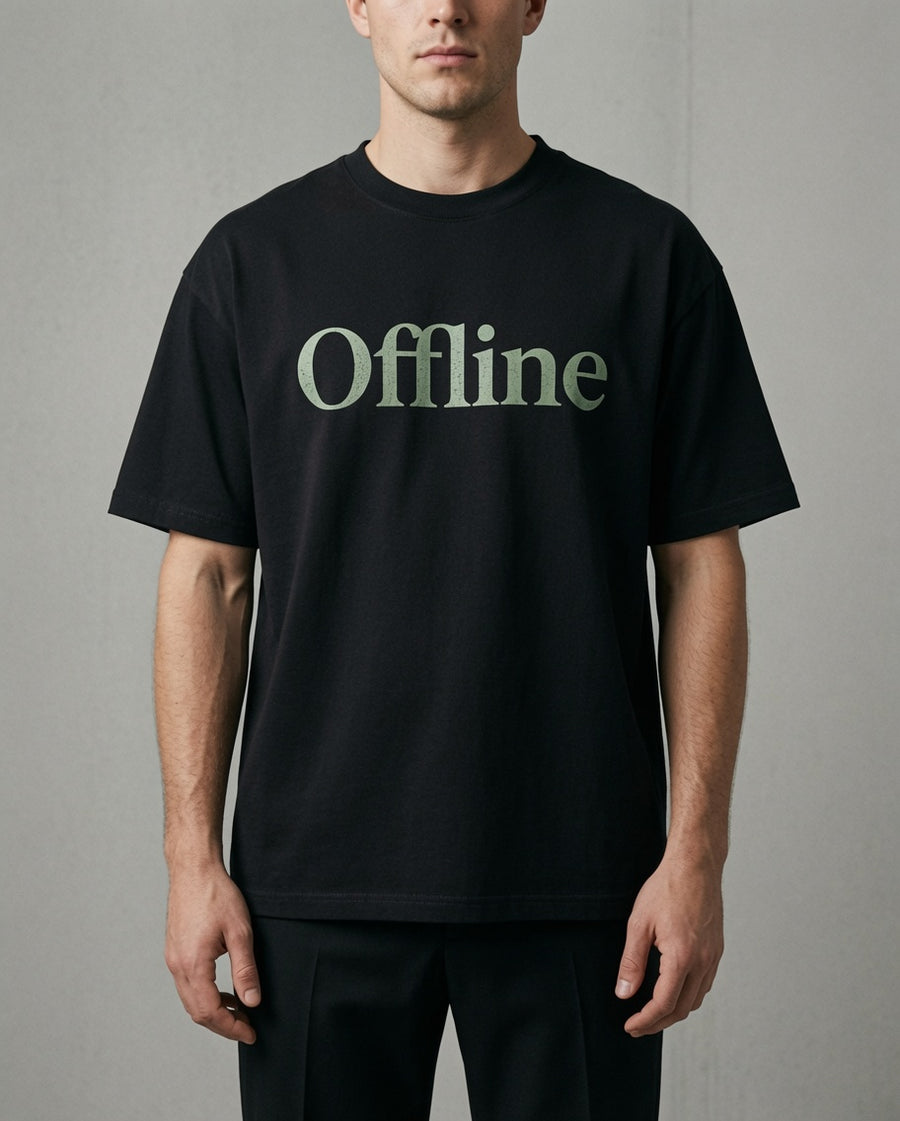 Offline T-Shirt — Casual Graphic Tee for Relaxing, Digital Detox & Weekend Wear