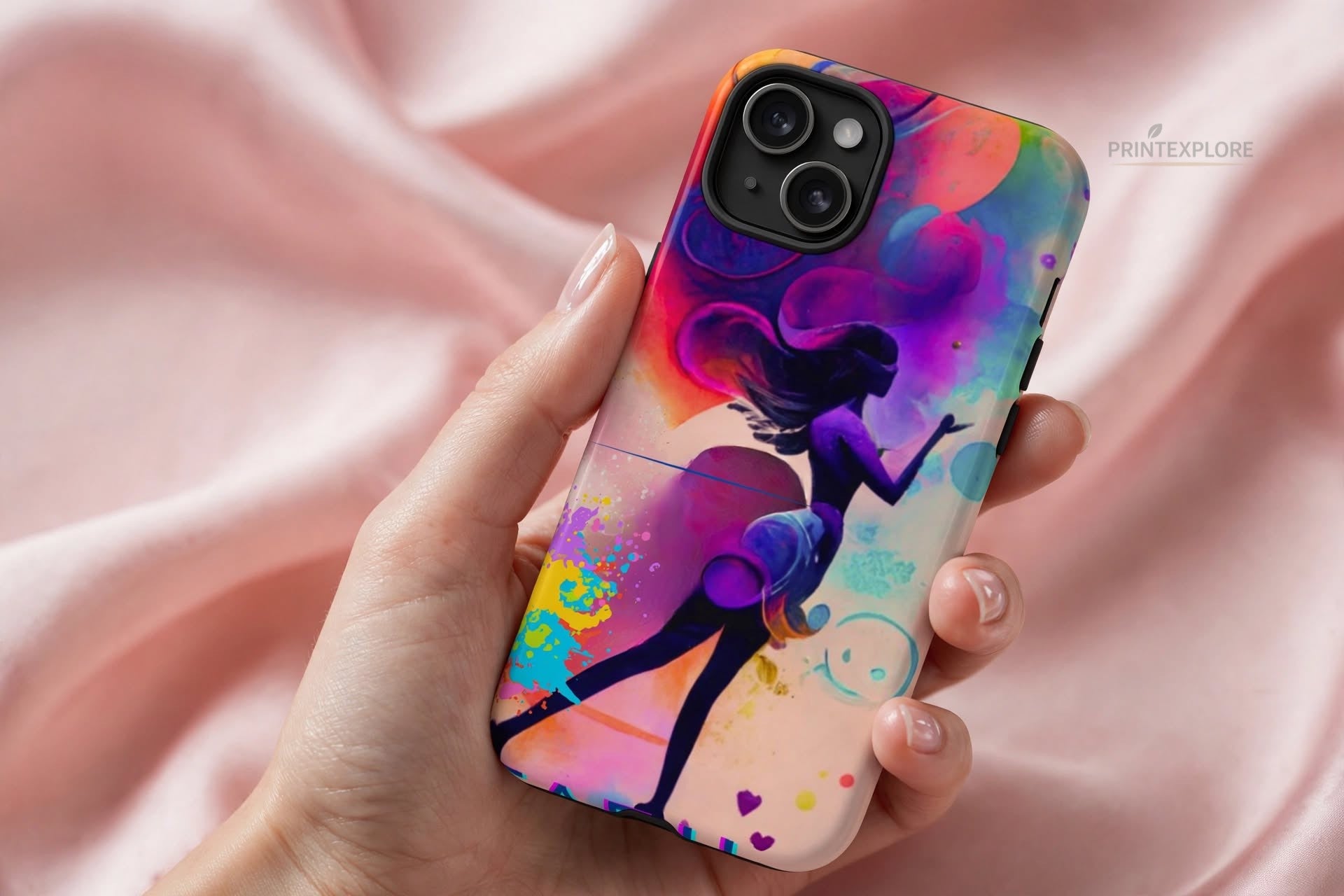 Vibrant & Stylish Phone Case – Colorful Grace - PRINT EXPLORE