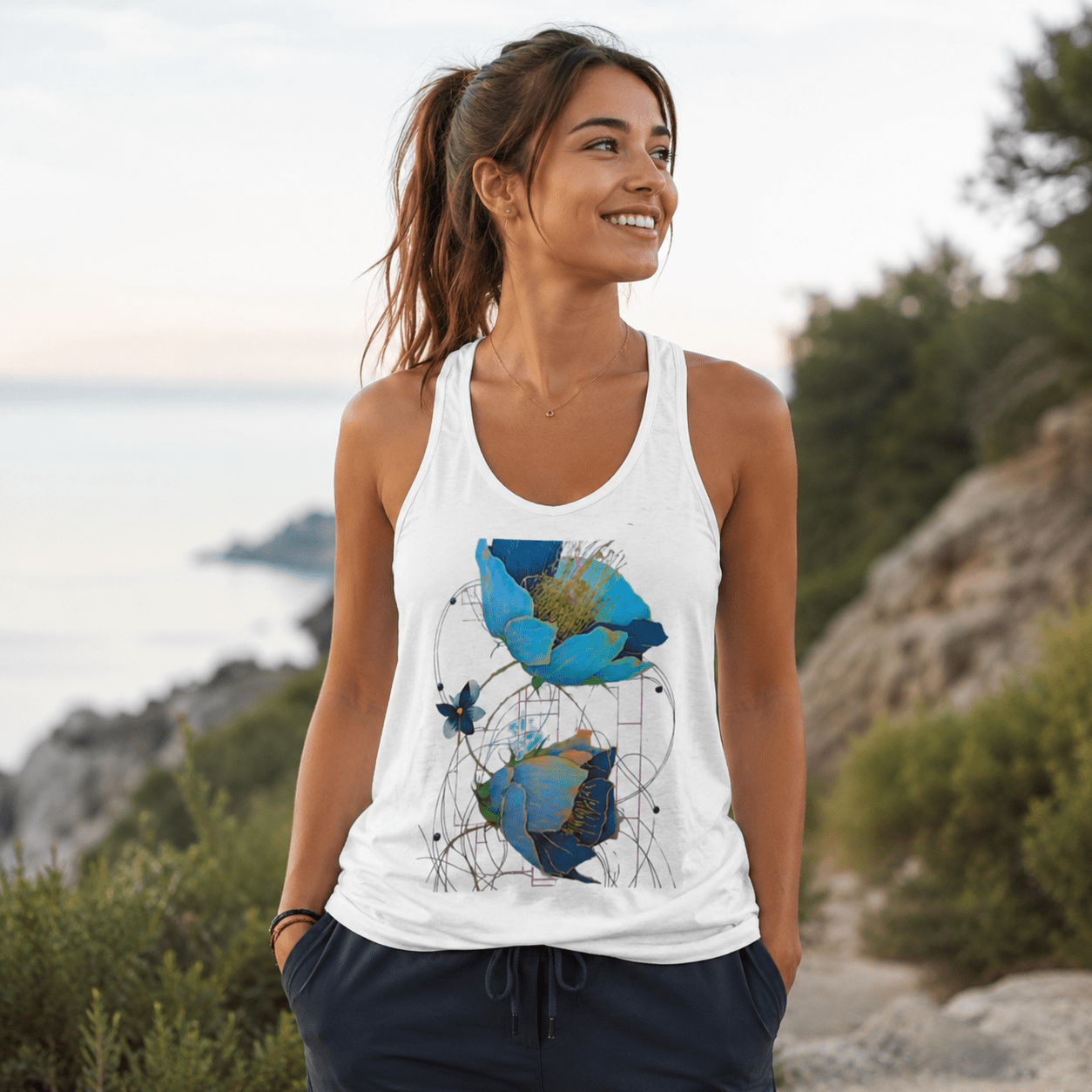 Womens Ideal Racerback Tank - Front view