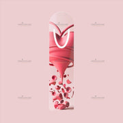Pink Heart Personalized Bookmark - PRINT EXPLORE