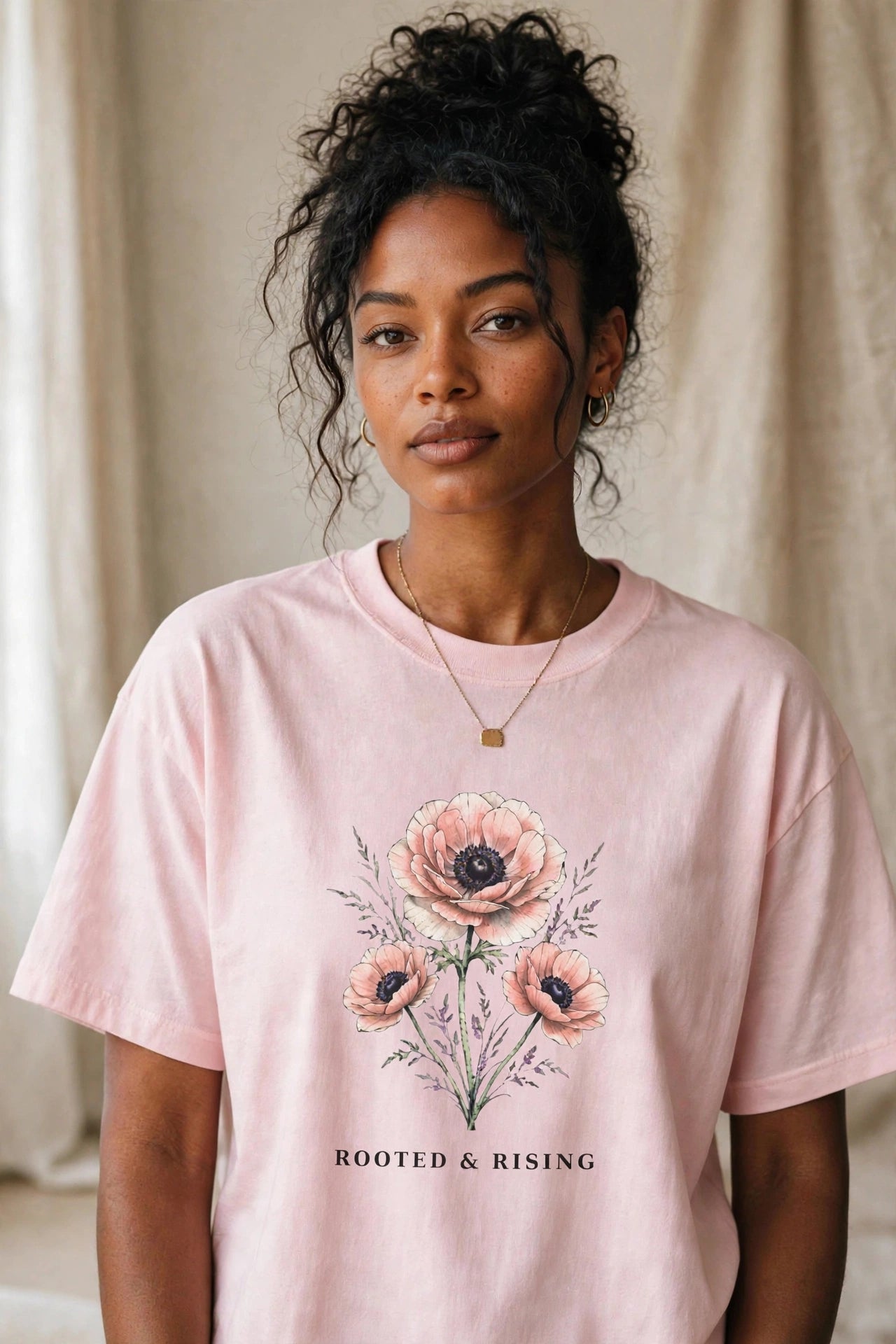 Rooted & Rising Floral T-Shirt|Comfort Colors1717 - PRINT EXPLORE