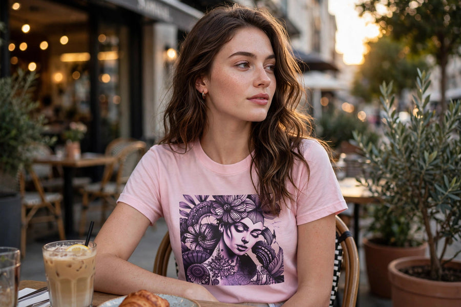 The Muse Within Artistic Cotton Tee - PRINT EXPLORE