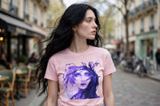 The Violet Muse | Wearable Art Graphic Tee - PRINT EXPLORE