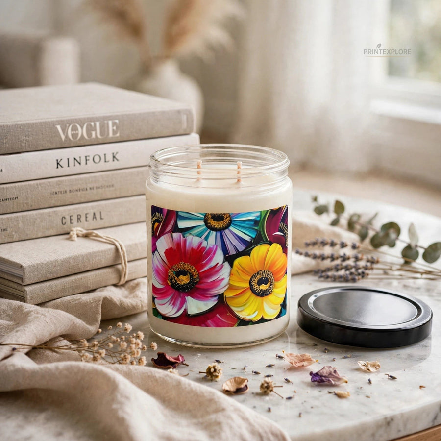 Scented Soy Candle, 9oz - PRINT EXPLORE