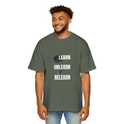 Men's Heavy Oversized Tee - PRINT EXPLORE