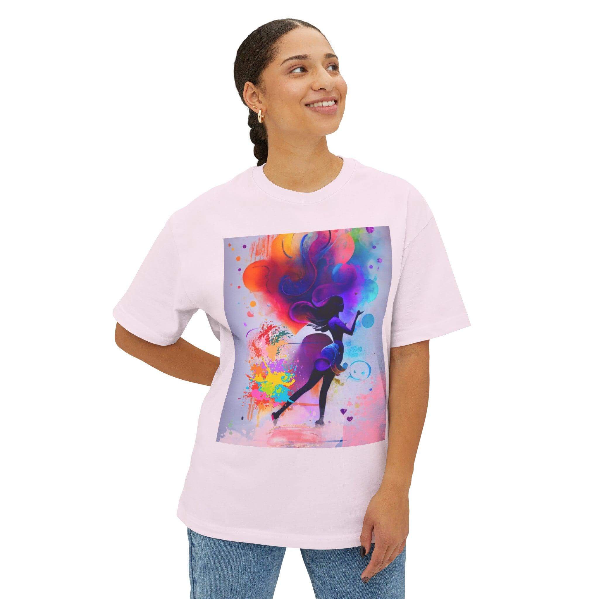 Oversized Boxy Tee - PRINT EXPLORE