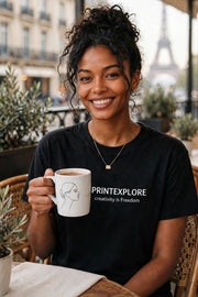 Feminine Line Art Coffee Mug 11oz| RÊVERIE