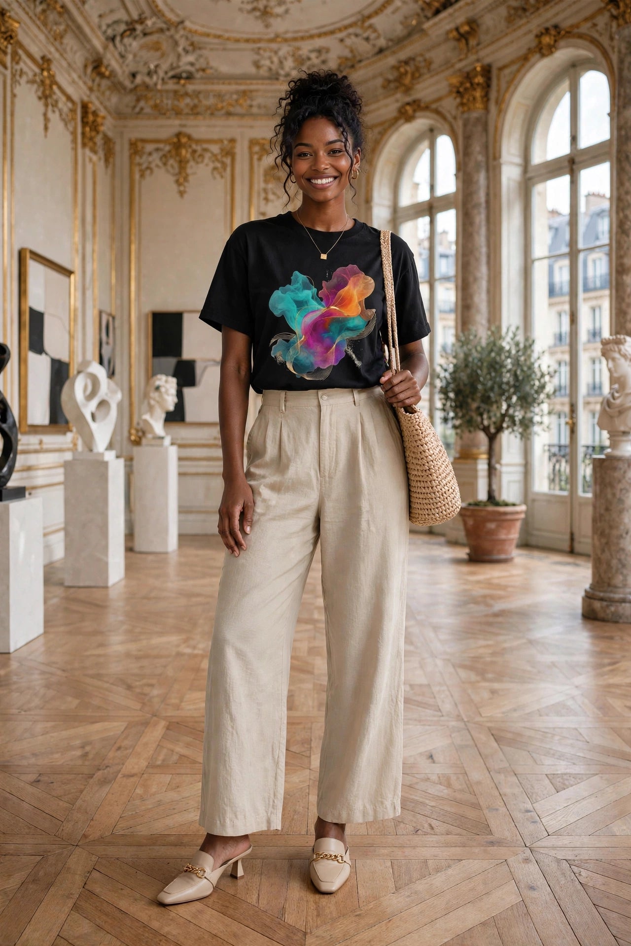 Abstract Color Smoke Tee — A Wearable Art Statement in Motion - PRINT EXPLORE
