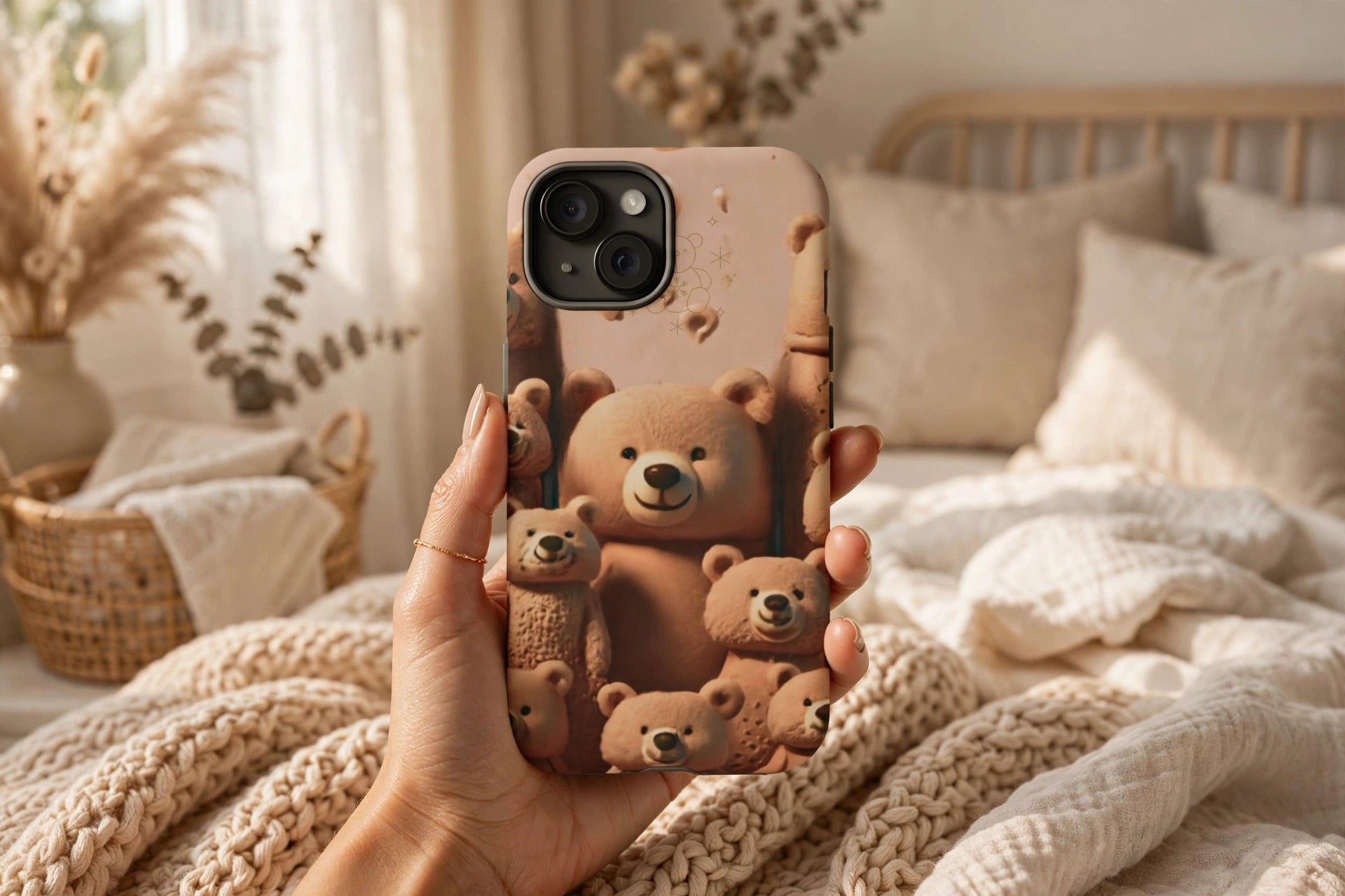 Adorable Bear Phone Case|iphone 15 - PRINT EXPLORE