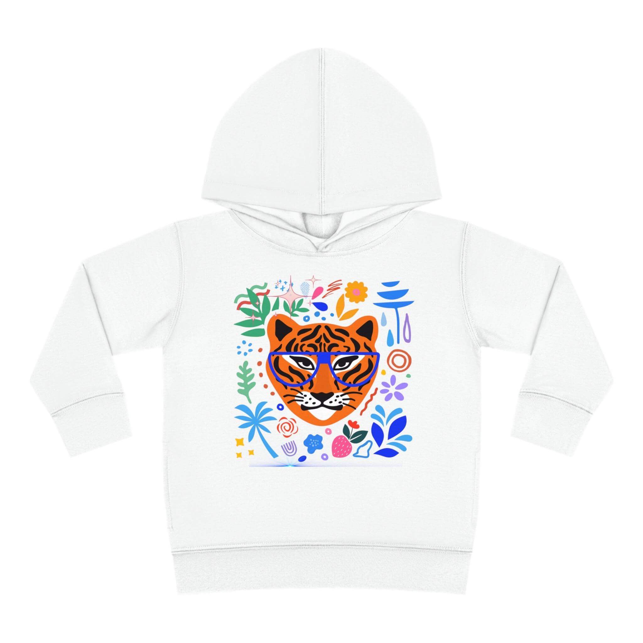 Tiger Toddler Pullover Fleece Hoodie - PRINT EXPLORE