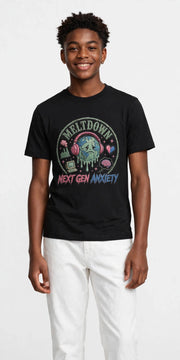 Meltdown Next Gen Anxiety Youth Vintage Graphic Shirt - PRINT EXPLORE