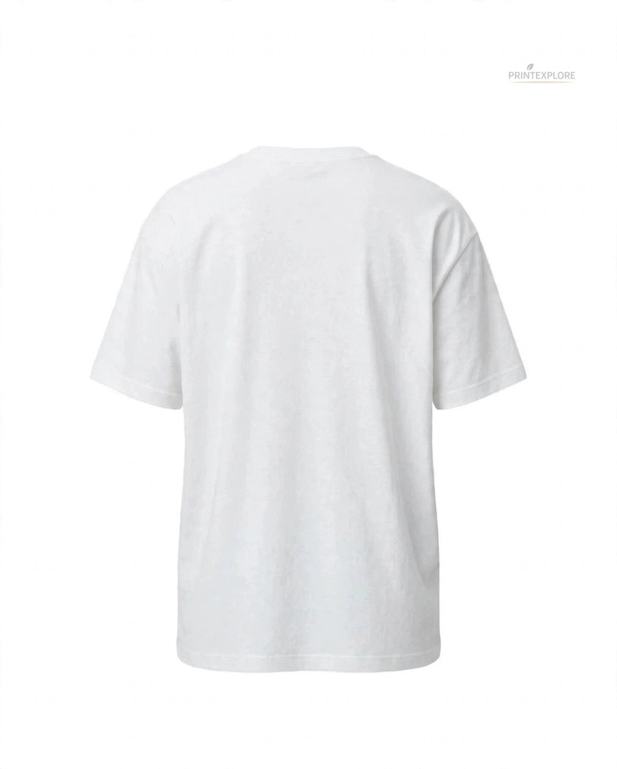 Abstract Graphic Tee for Women – Colorful Boxy Fit - PRINT EXPLORE