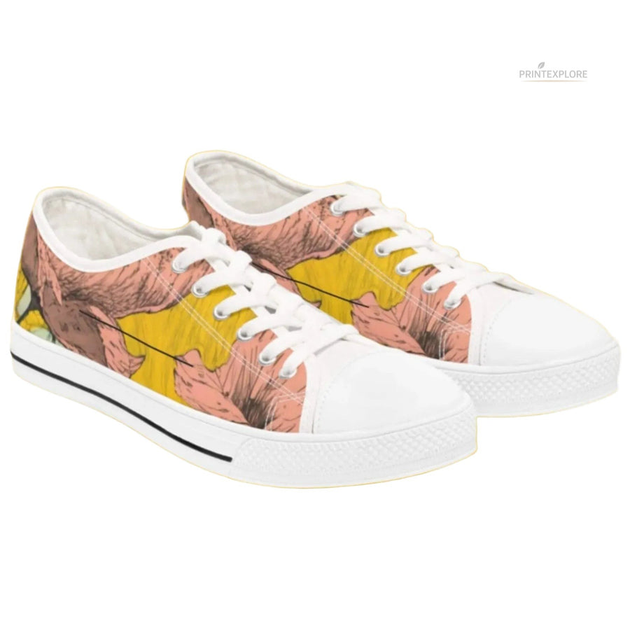 Women's Botanical Canvas Sneakers | Lightweight Casual - PRINT EXPLORE