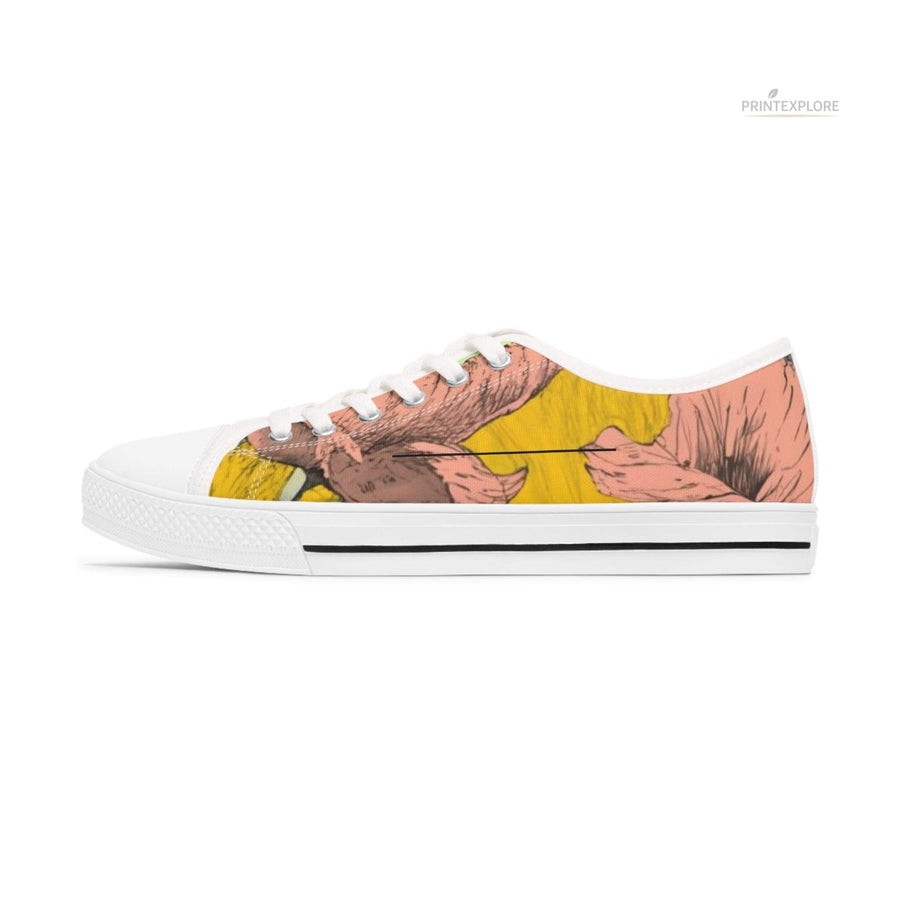 Women's Botanical Canvas Sneakers | Lightweight Casual - PRINT EXPLORE