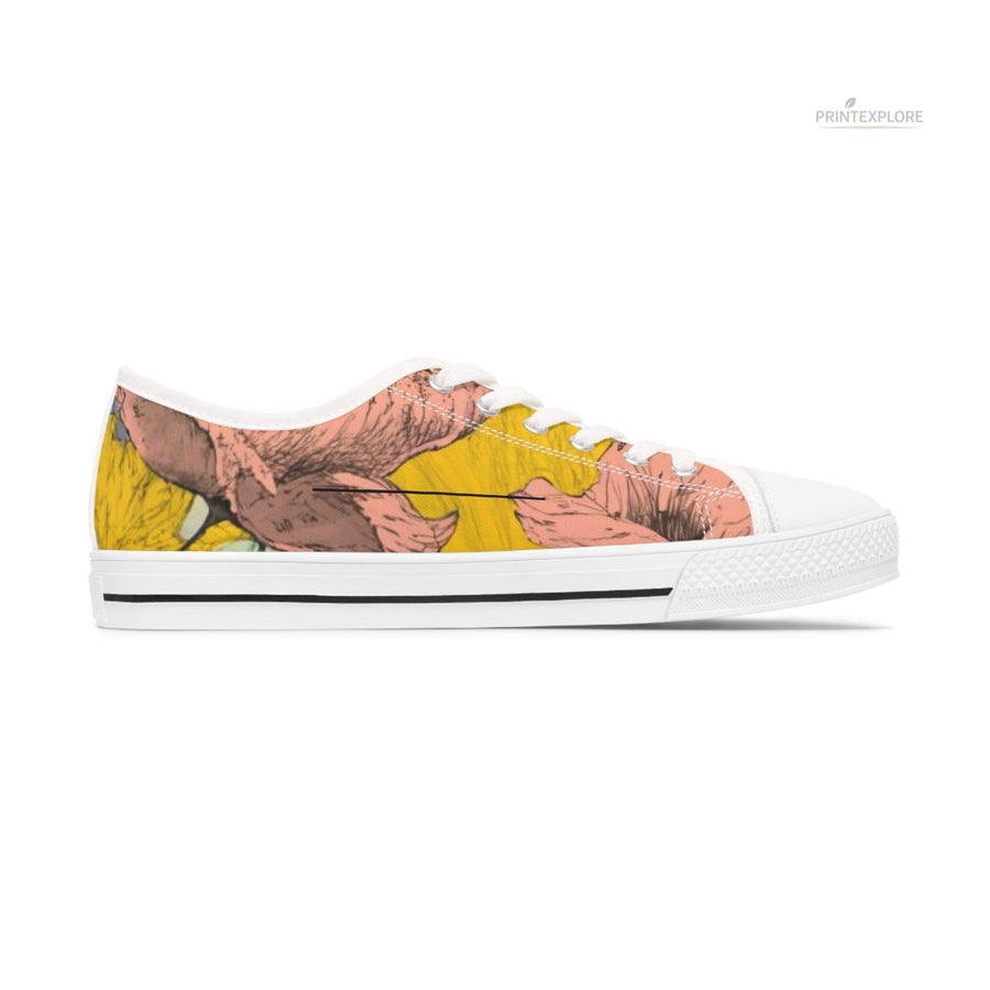 Women's Botanical Canvas Sneakers | Lightweight Casual - PRINT EXPLORE