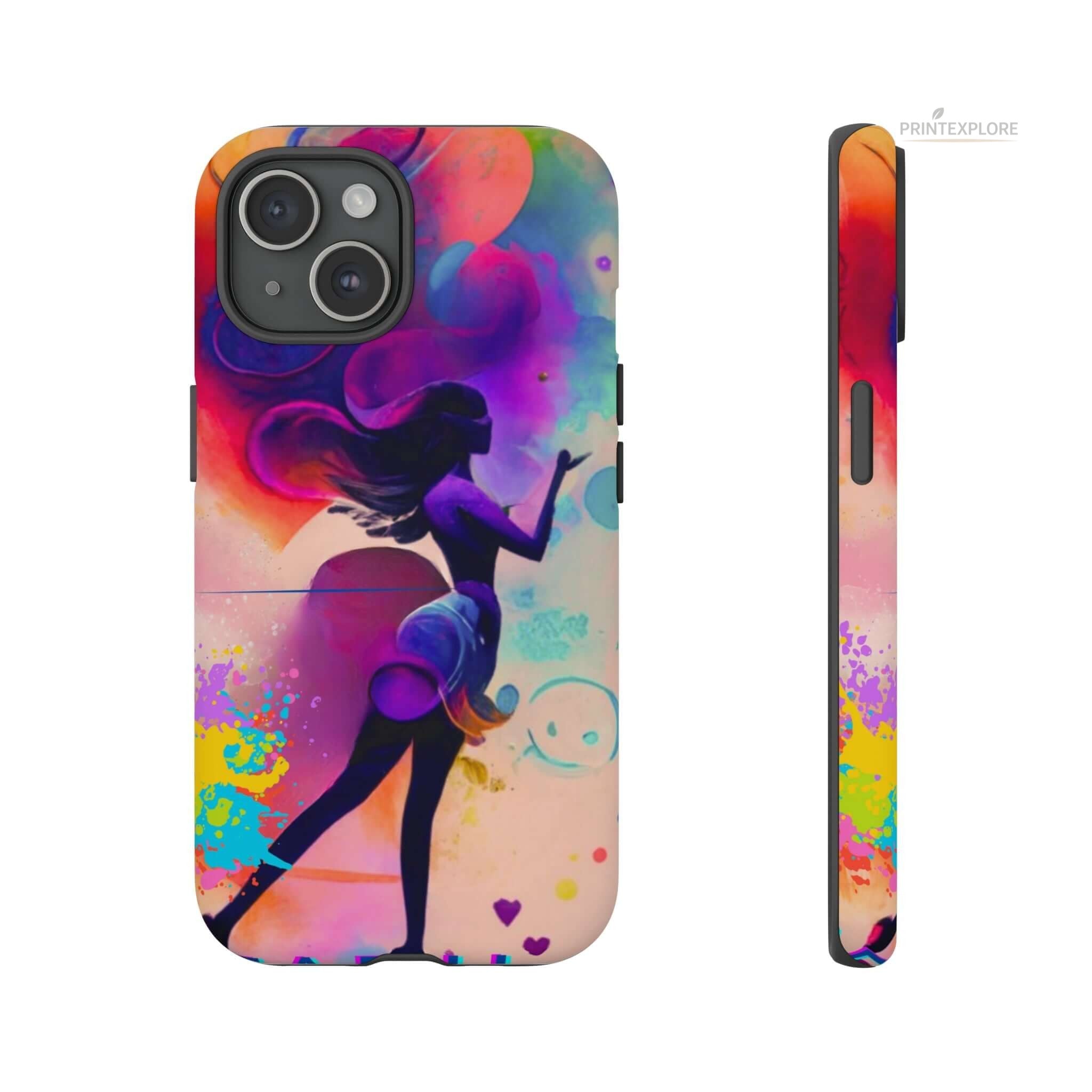 Vibrant & Stylish Phone Case – Colorful Grace - PRINT EXPLORE