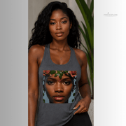 Floral Racerback Top for Women|Eternal Flower - PRINT EXPLORE