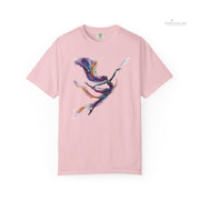 Abstract Color Wave Cotton Graphic Tee - PRINT EXPLORE