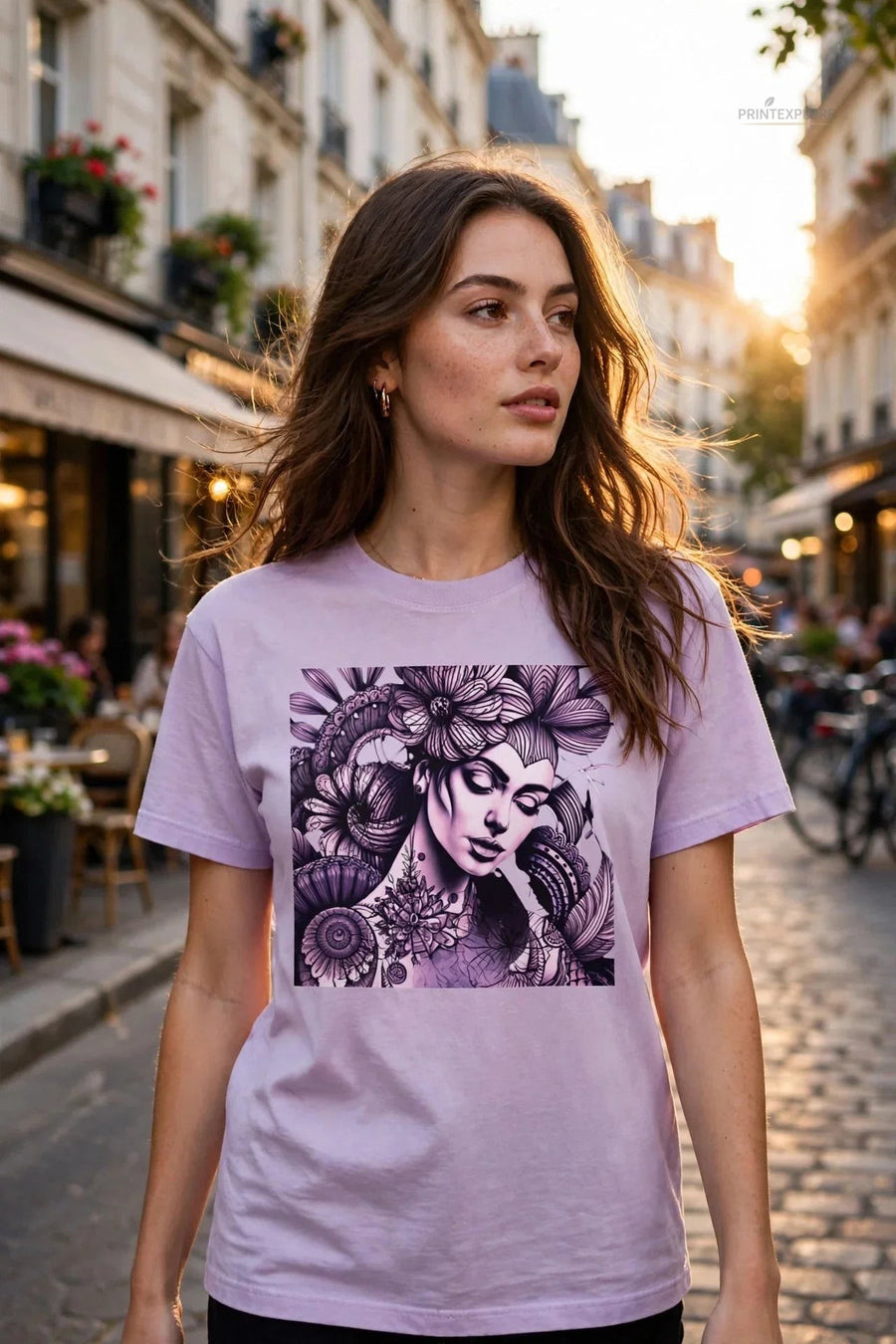 The Muse Within Artistic Cotton Tee - PRINT EXPLORE