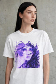 The Violet Muse | Wearable Art Graphic Tee - PRINT EXPLORE