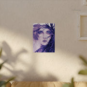 Watercolor Purple Portrait Poster | Feminine Matte Wall Art - PRINT EXPLORE