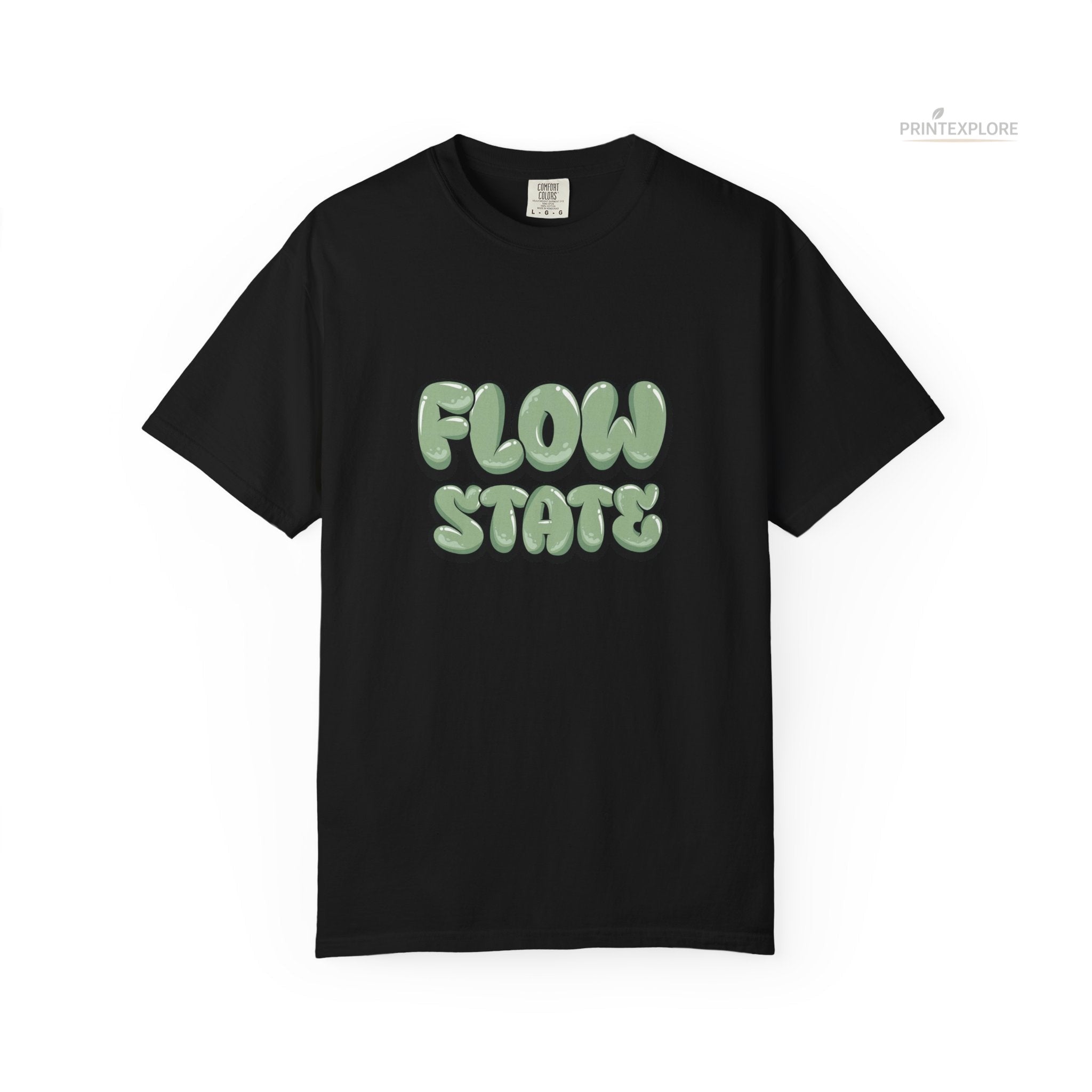 Flow State Comfort Colors® T-Shirt | Motivational Graphic Tee - PRINT EXPLORE