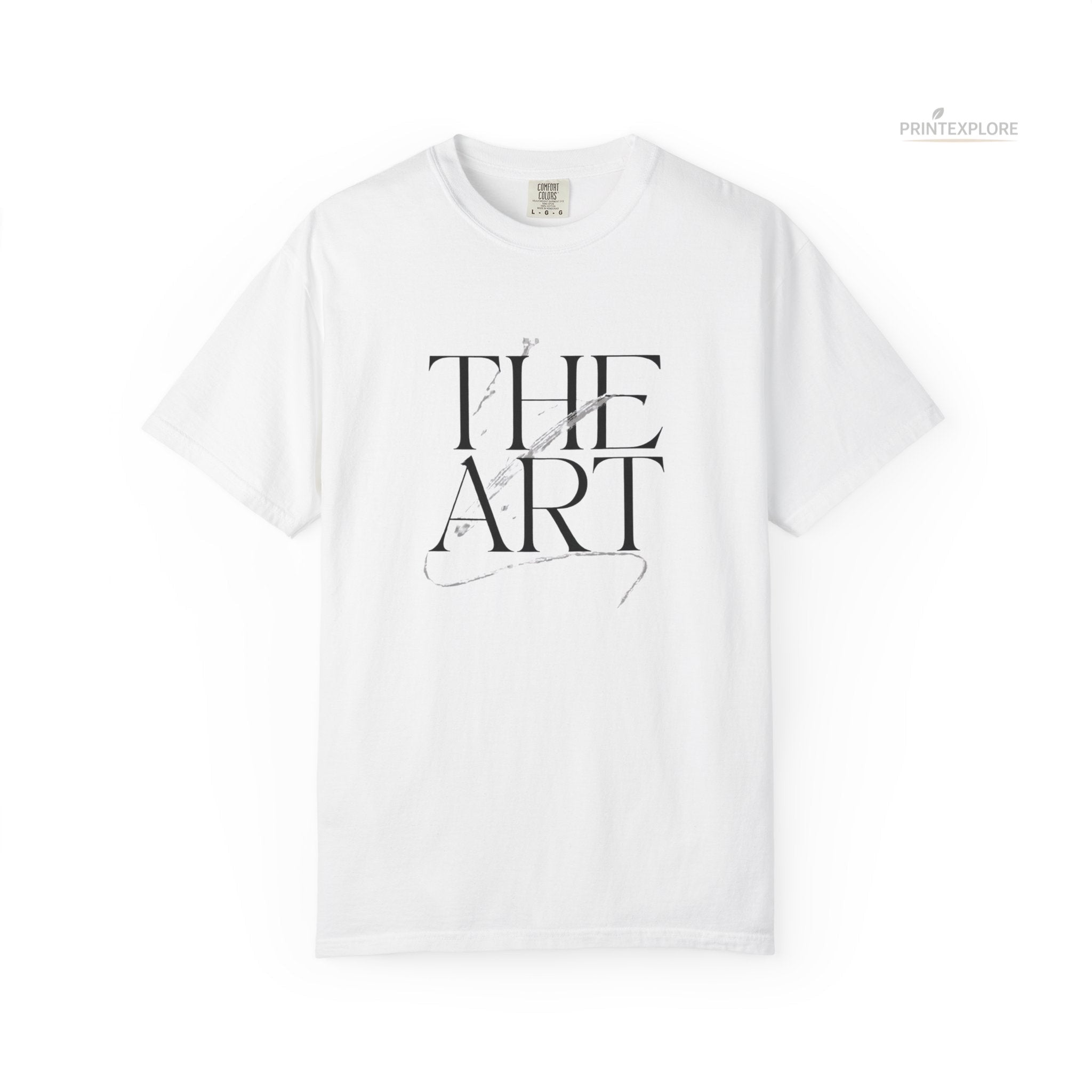 The Art Comfort Colors® Minimalist Typography T-Shirt - PRINT EXPLORE