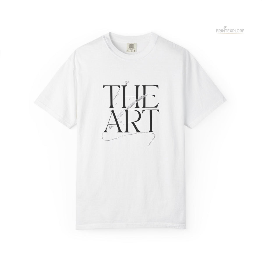 The Art Comfort Colors® Minimalist Typography T-Shirt - PRINT EXPLORE